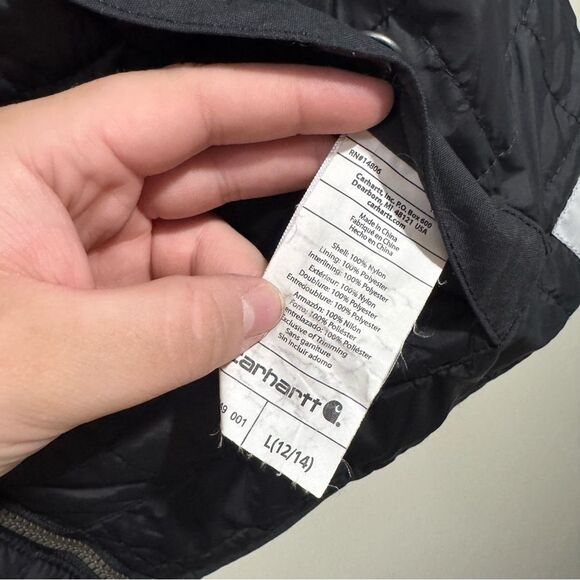 Carhartt Reversible Black Full Zip Puffer Vest - Picture 7 of 7